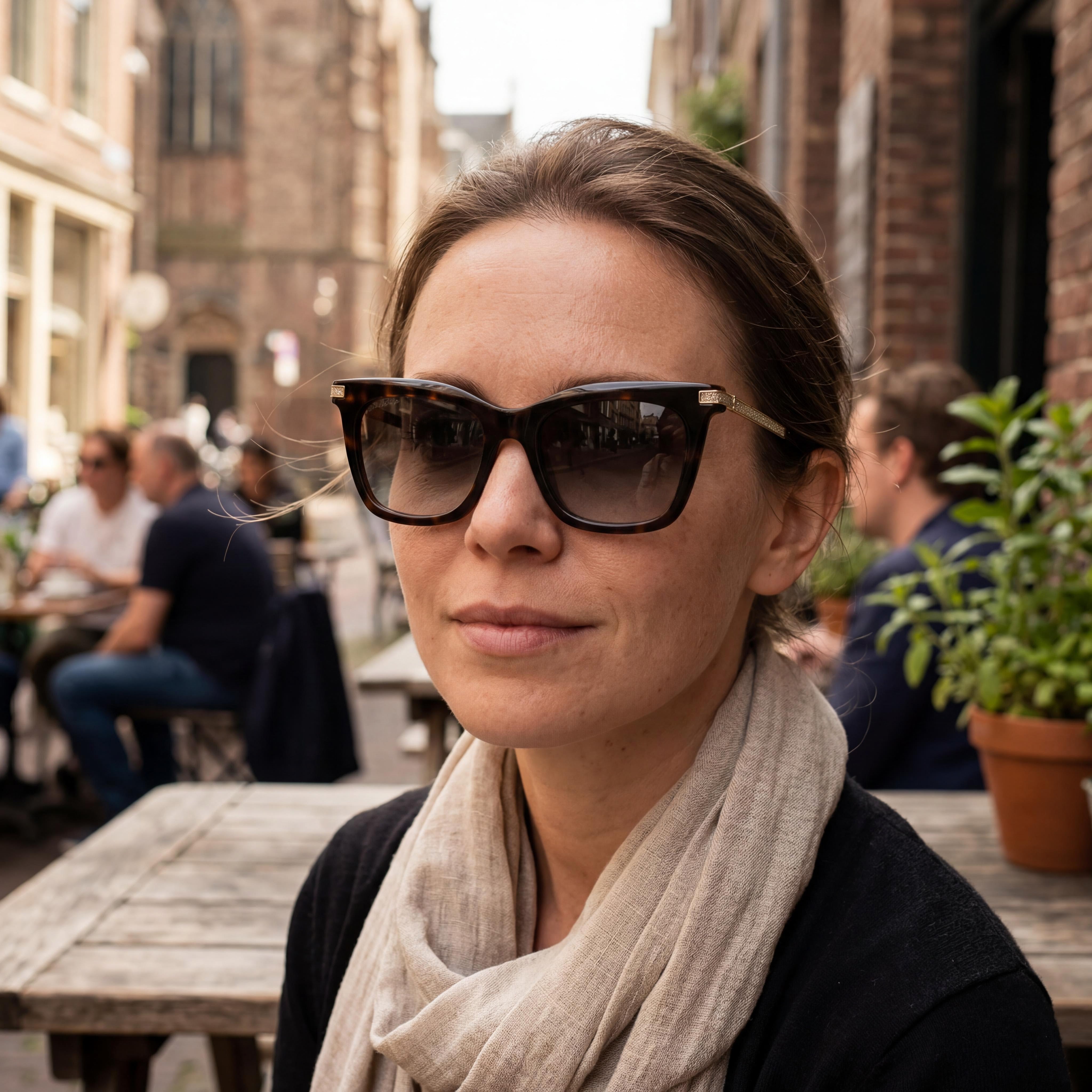 Jimmy Choo Classic Women's Havana Brown Gradient Acetate Frame Brown Gradient Lens 100% UV Protection Sunglasses 52mm, Photo 6