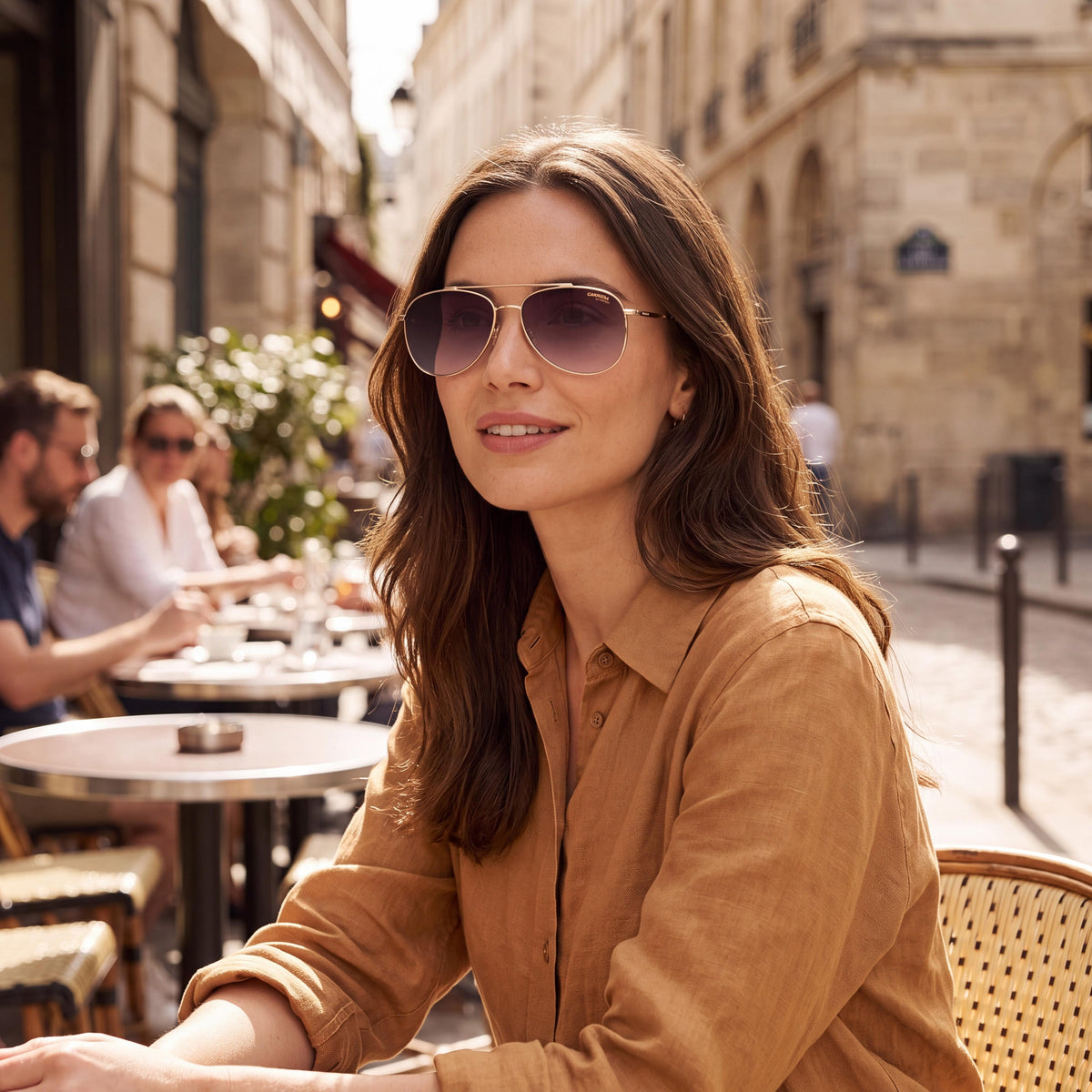 Gafas de sol unisex Carrera 224/S de acetato marrón degradado con protección UV de 58 mm, Photo 3