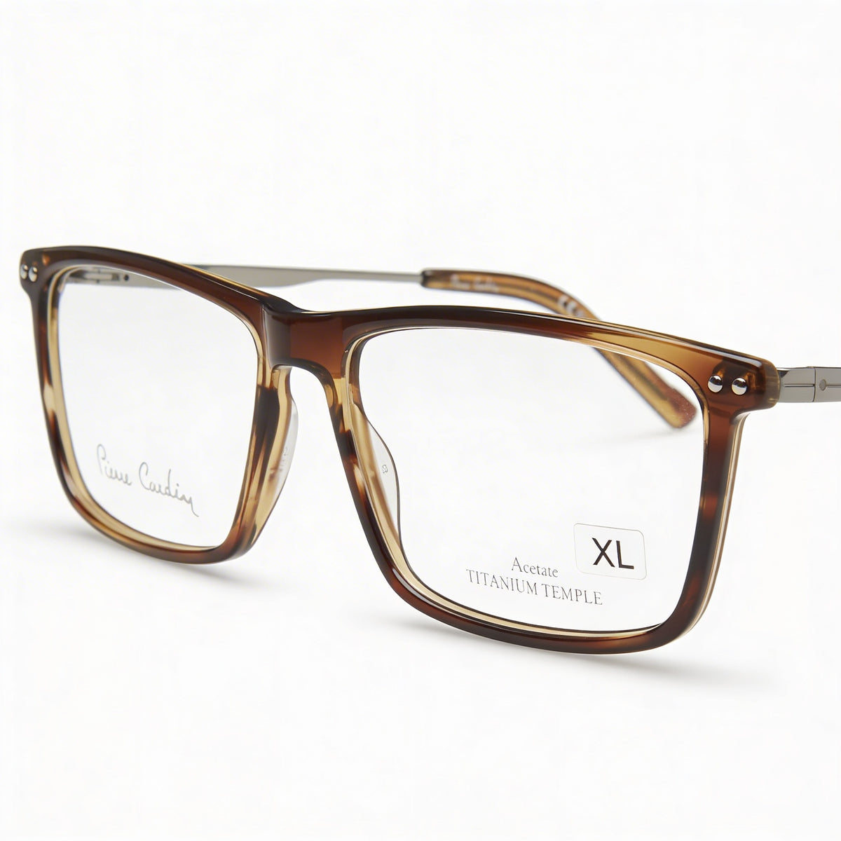 Gafas Pierre Cardin P.C. 6247 Rectangulares Marrón Cuerno para Hombre, 57mm, Photo 2