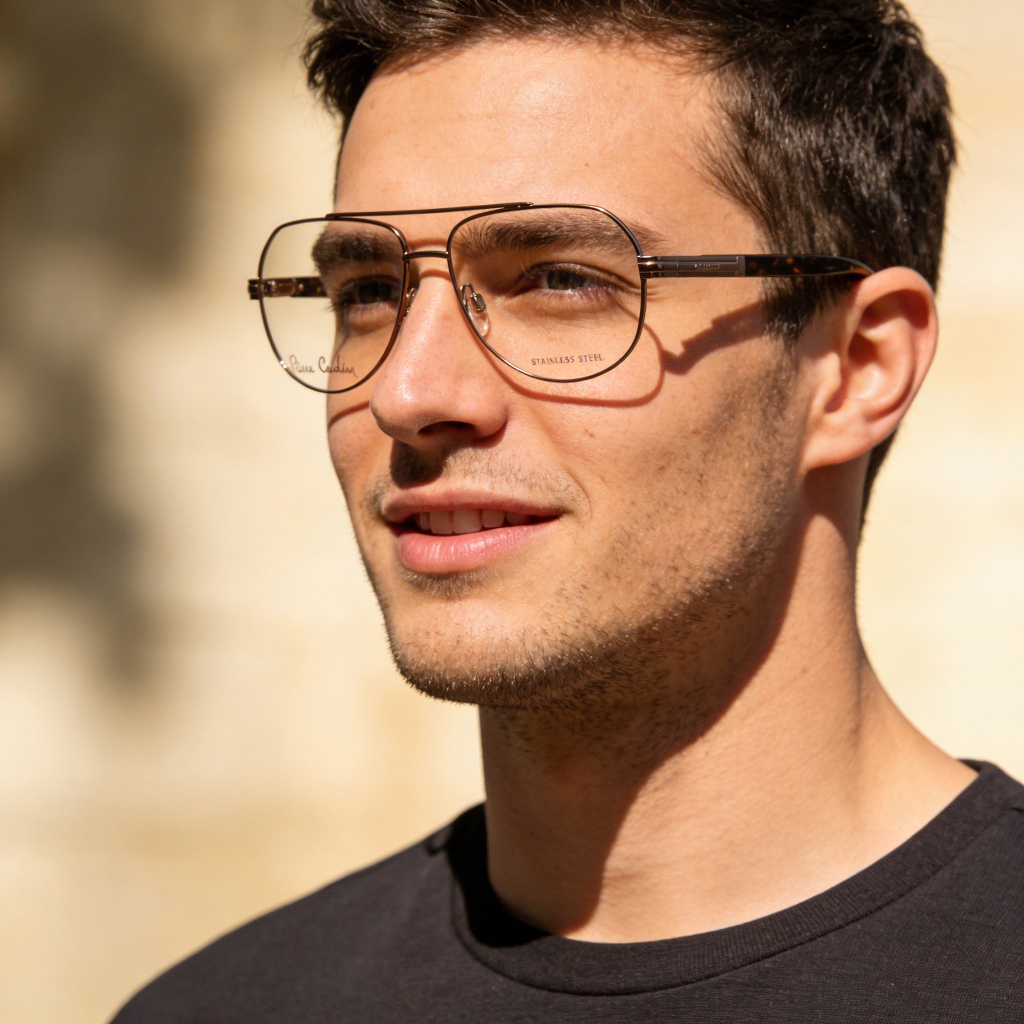 Pierre Cardin P.C. 6844 Bronze Rectangle Eyeglasses for Men, Photo 3