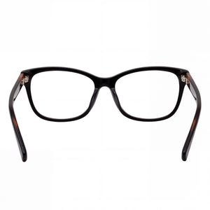 Pierre Cardin P.C. 8420 PGA 53 Rectangle Eyeglasses Women — side view, Black Plastic temples