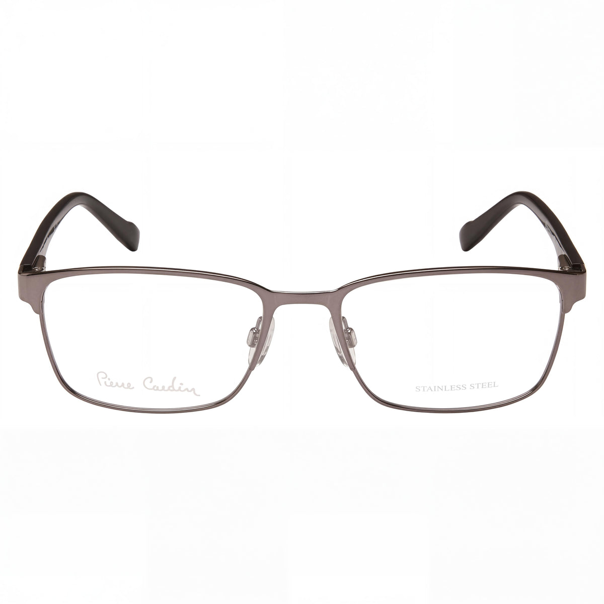 Pierre Cardin Ruthenium Rectangle Eyeglasses Unisex, Alloy Steel 56mm, Photo 2