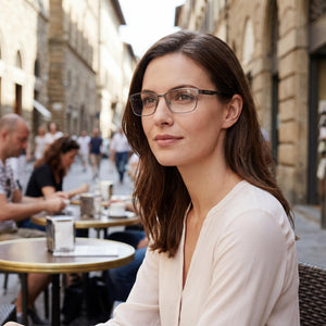 Pierre Cardin Silver Eyeglasses Unisex — lifestyle wear, office and reading