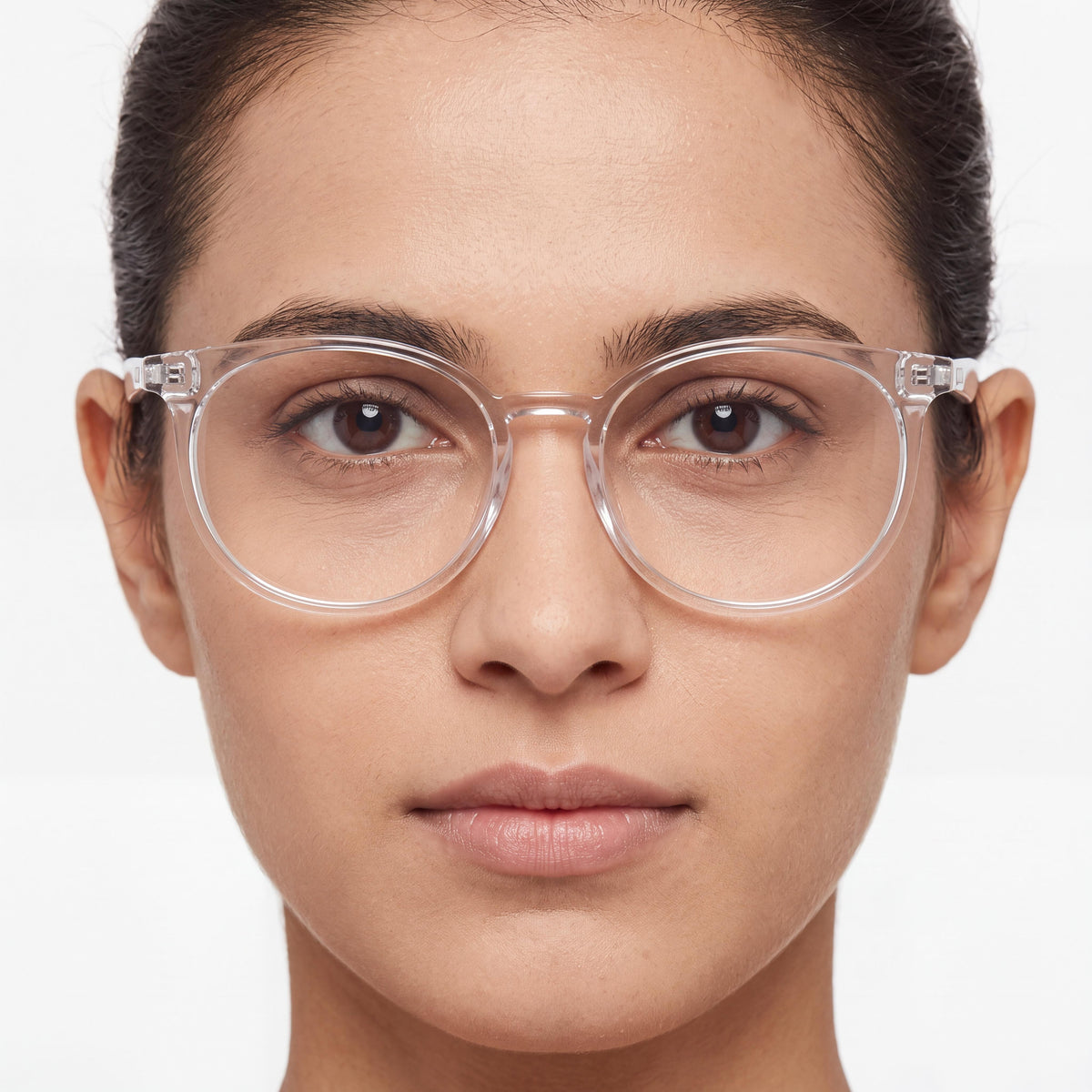 Polaroid 103199 Crystal Round Eyeglasses Unisex, Propionate, Photo 3