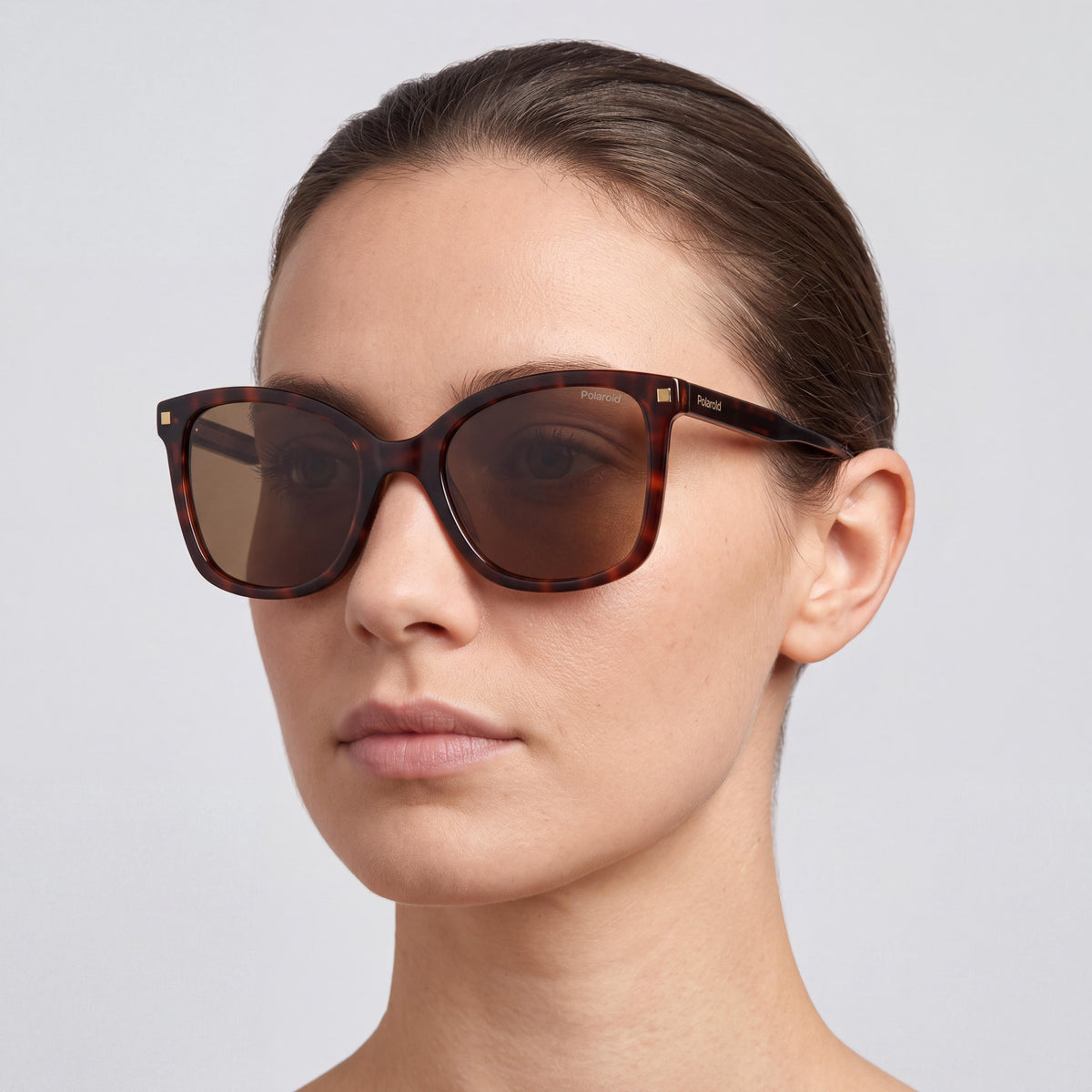 Gafas de sol rectangulares Polaroid Pld 4151/S/X de acetato habana para mujer con lentes de protección UV bronce de 53 mm, Photo 4
