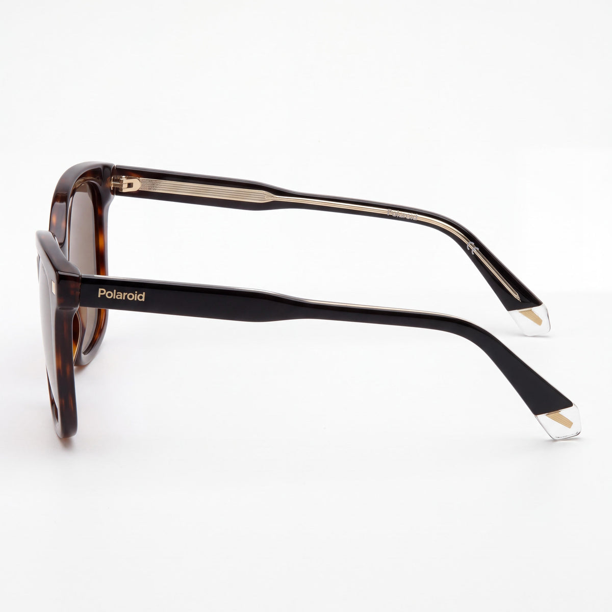 Gafas de sol rectangulares Polaroid Pld 4151/S/X de acetato habana para mujer con lentes de protección UV bronce de 53 mm, Photo 3