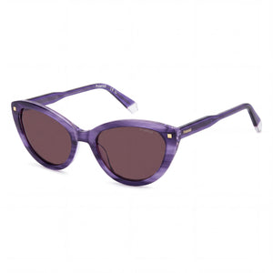 Polaroid 4175/S/X Violet Cat Eye Sunglasses for Women, Violet lens
