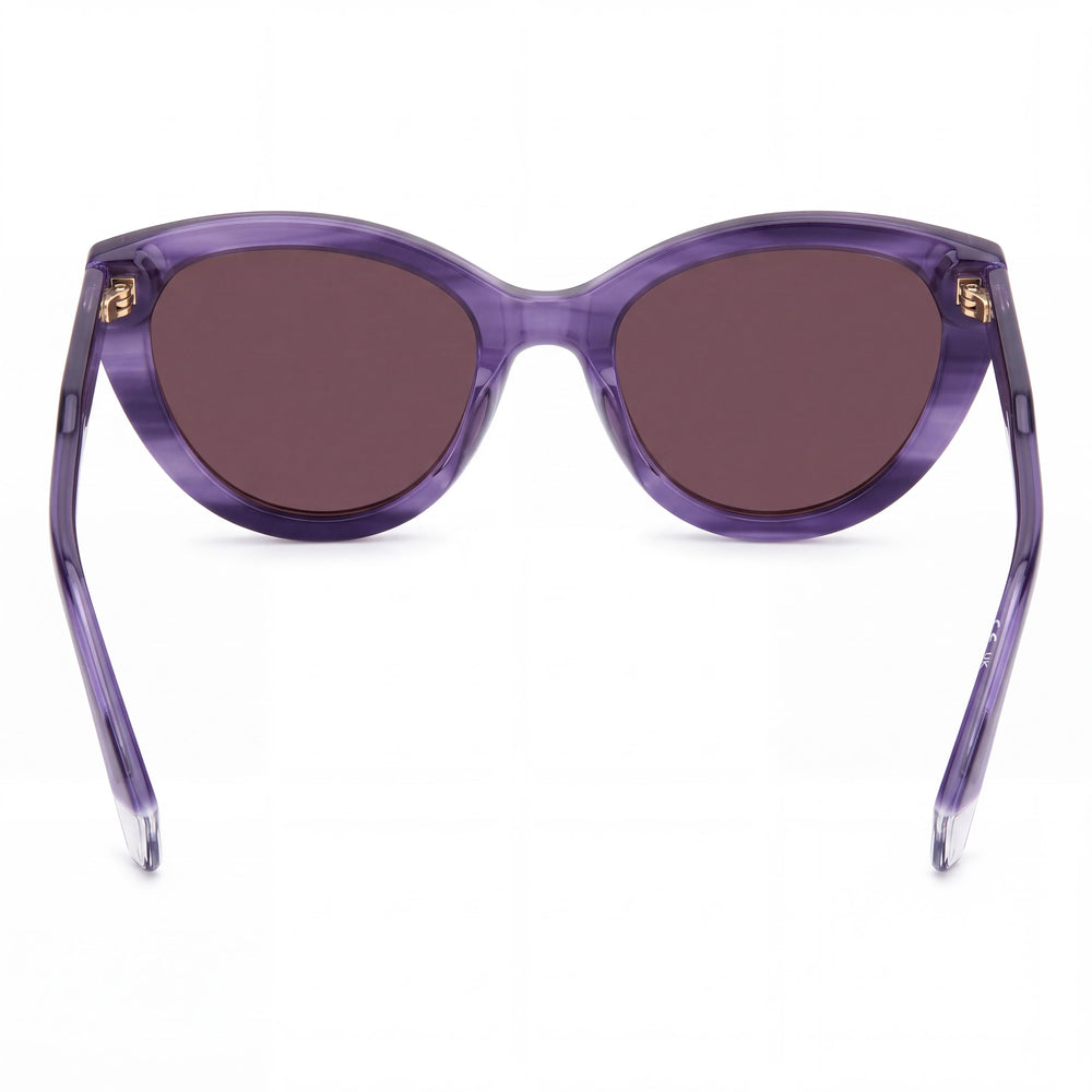 Polaroid 4175/S/X Cat Eye Sunglasses Women — side view, Polarized Violet lens