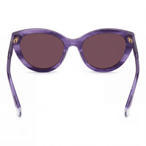 Polaroid 4175/S/X Cat Eye Sunglasses Women — side view, Polarized Violet lens