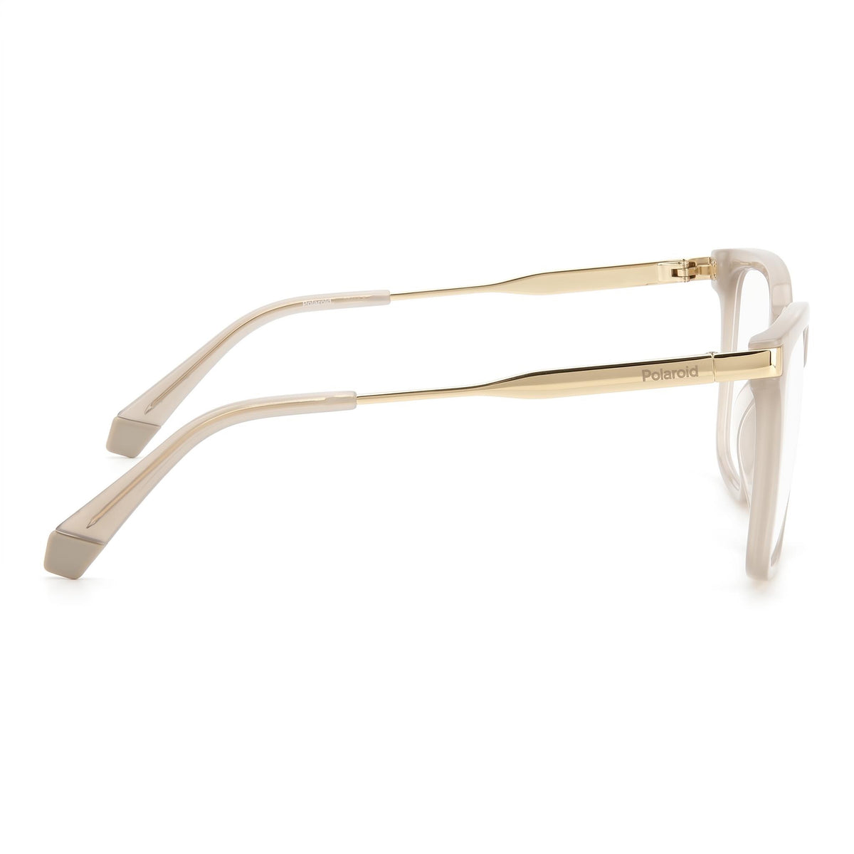 Polaroid Beige Square Eyeglasses for Women, Eco Polyamide 53mm, Photo 3