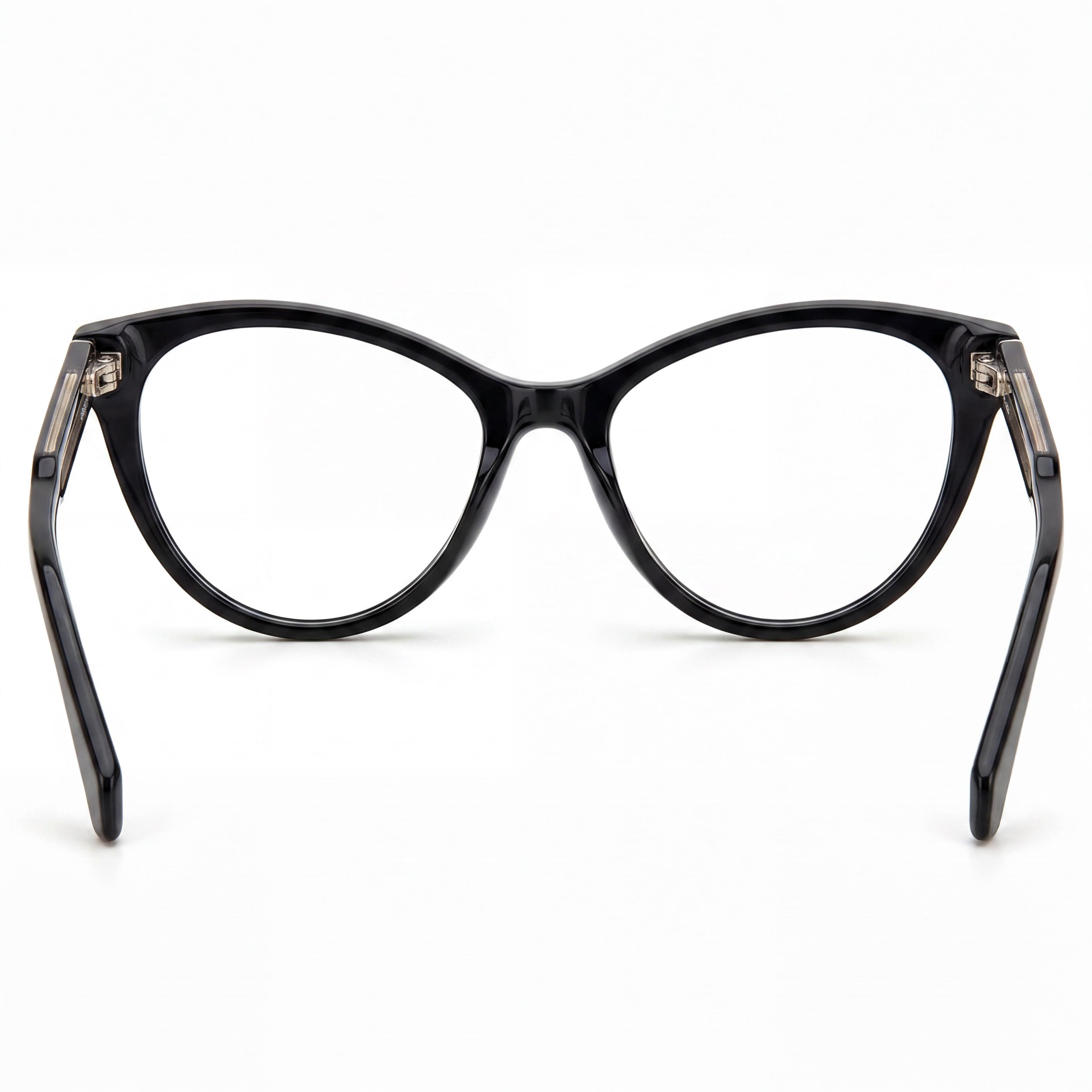 Polaroid Black Rectangle Eyeglasses for Men, Photo 3
