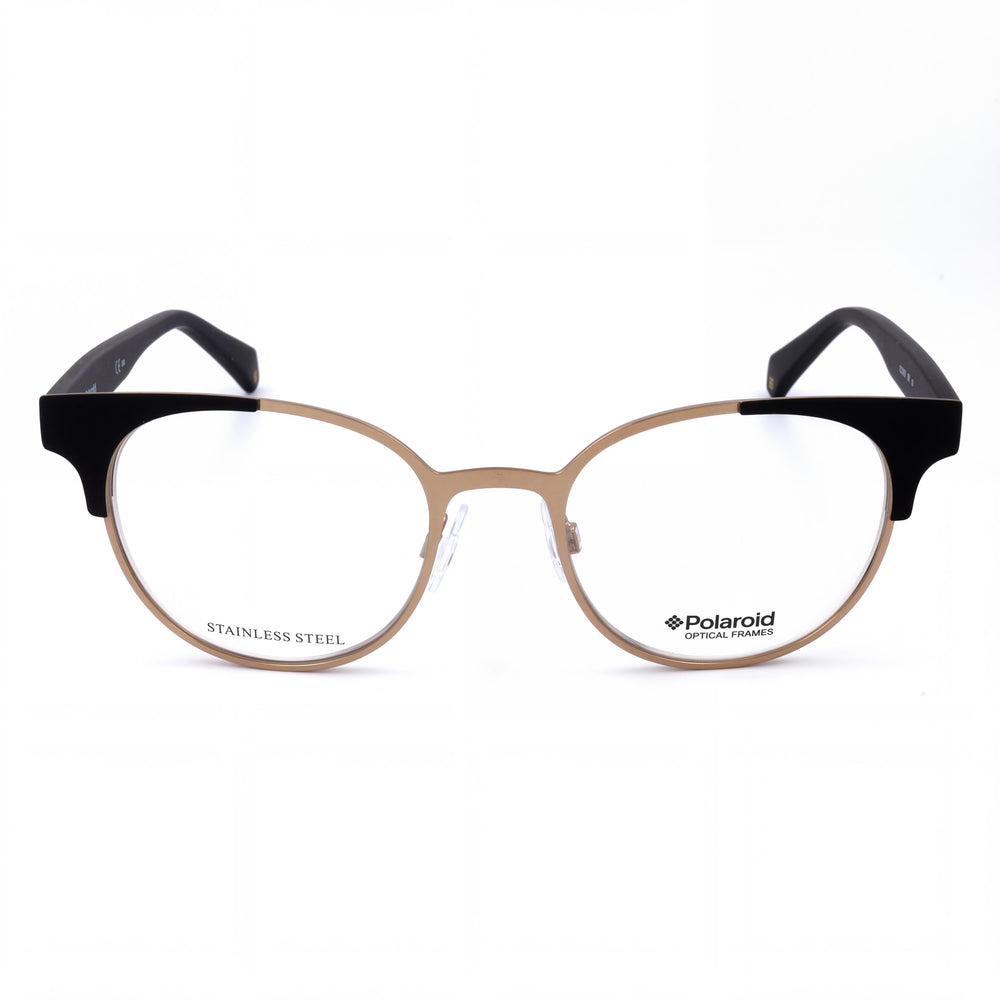 Polaroid Round Eyeglasses Unisex — front view, Metal