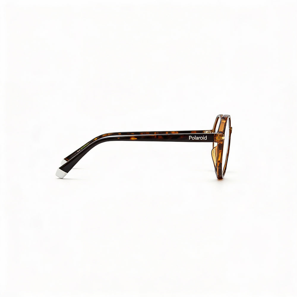 Polaroid Oval Eyeglasses Unisex — front view, Injected