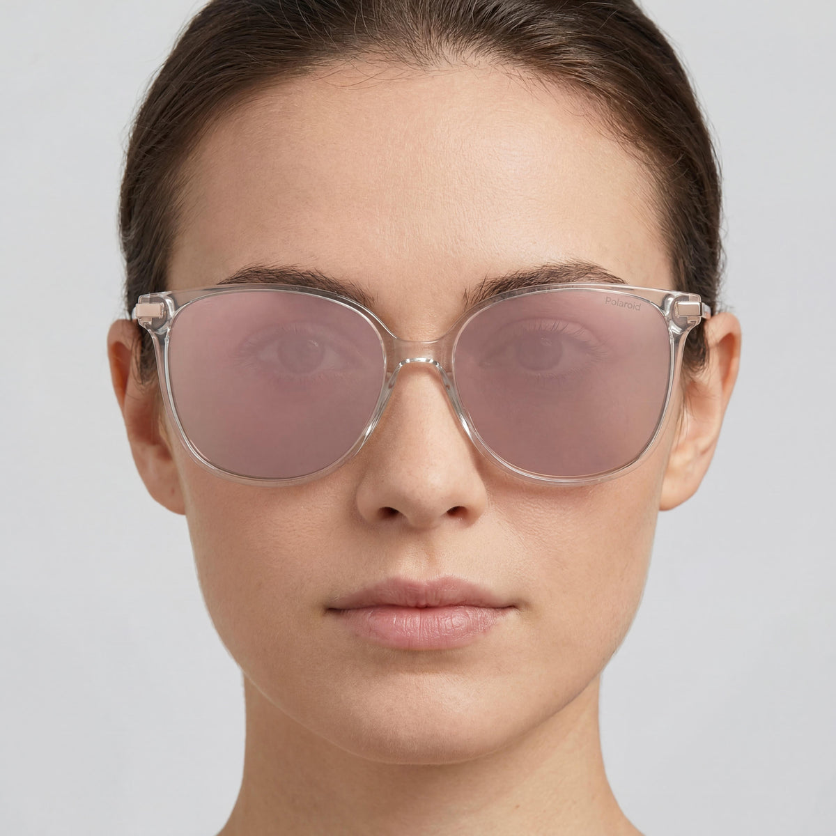 Gafas de sol rectangulares Polaroid Casual en color oro cobrizo para mujer, 56mm, Photo 4