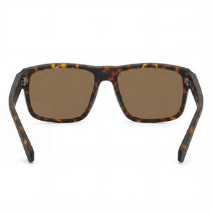 Polaroid Casual Rectangle Sunglasses Women — side view, Polarized Havana lens