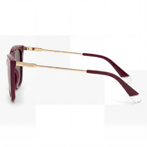 Polaroid Casual Cat Eye Sunglasses Women — side view, Polarized Violet lens