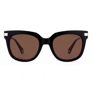 Polaroid Classic Cat Eye Sunglasses for Women — front view, Polycarbonate frame