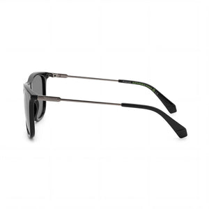 Polaroid Classic Rectangle Sunglasses Women — side view, Polarized Grey lens
