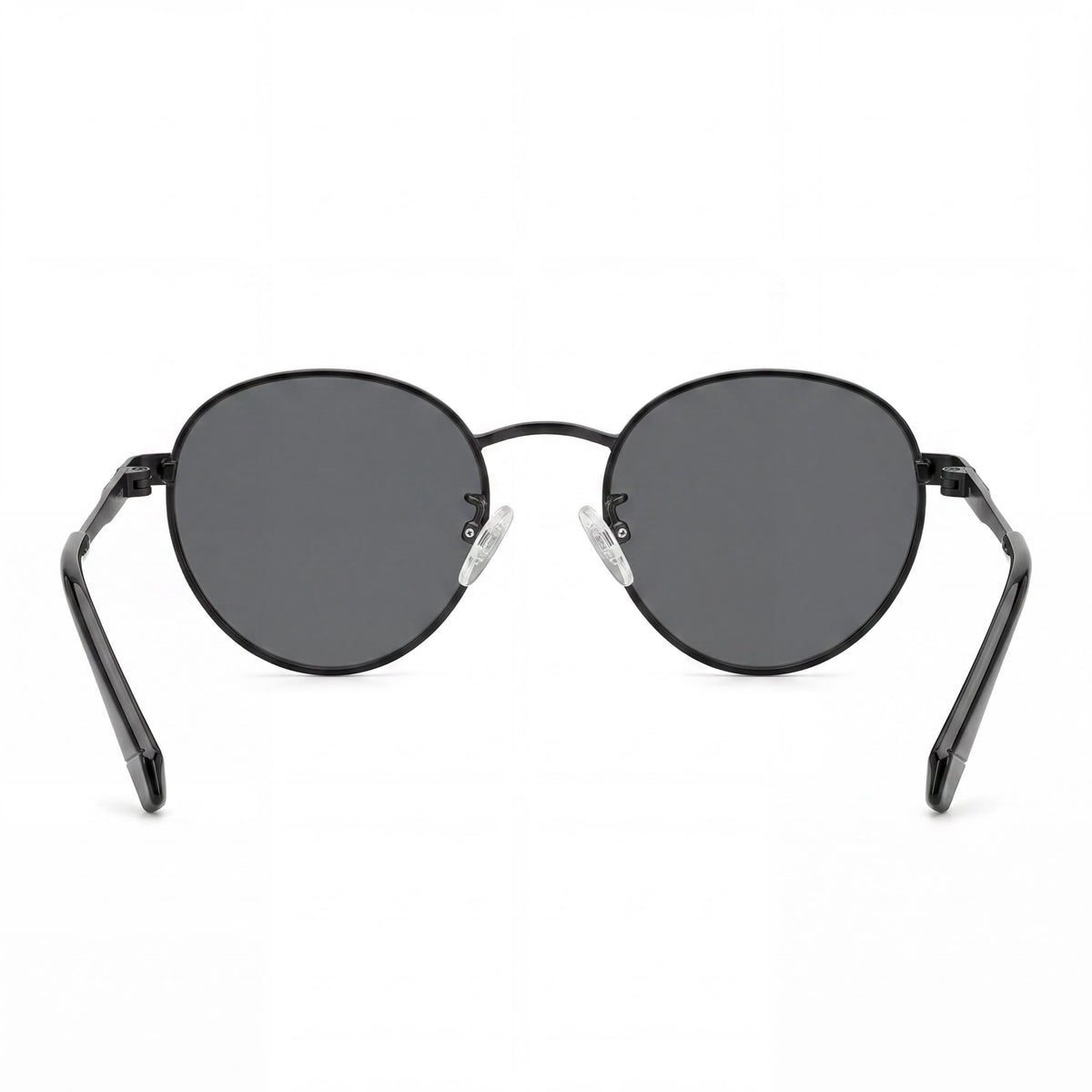 Polaroid Classic Matte Black/Grey Round Sunglasses Unisex, 52mm, Photo 4