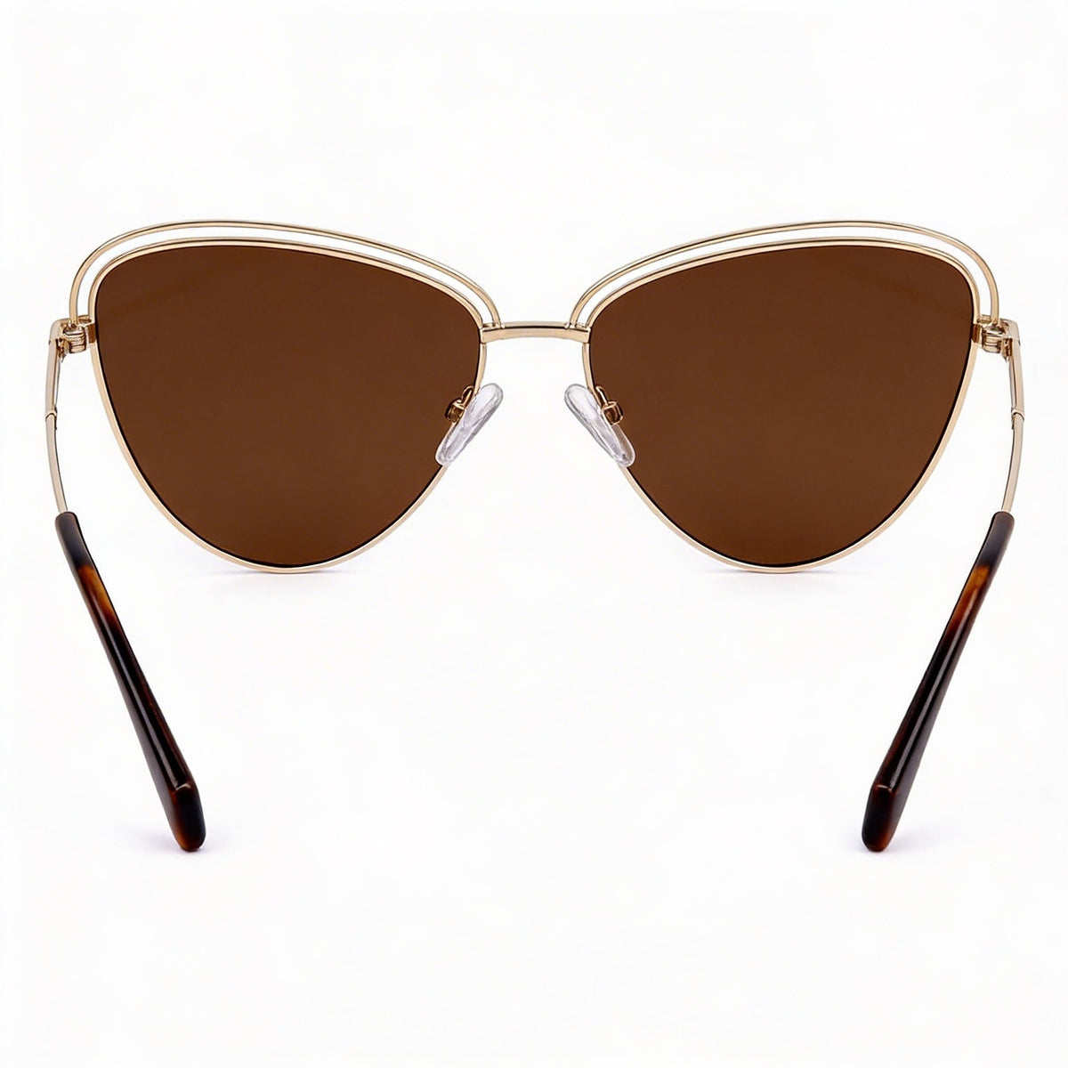 Polaroid Classic Gold Cat Eye Polarized Sunglasses for Men, 57mm, Photo 2