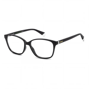 Polaroid D466 Black Rectangle Eyeglasses for Women, Injected frame