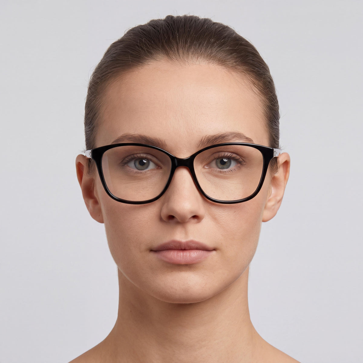 Polaroid D466 Black Rectangle Eyeglasses for Women, 55mm, Photo 4
