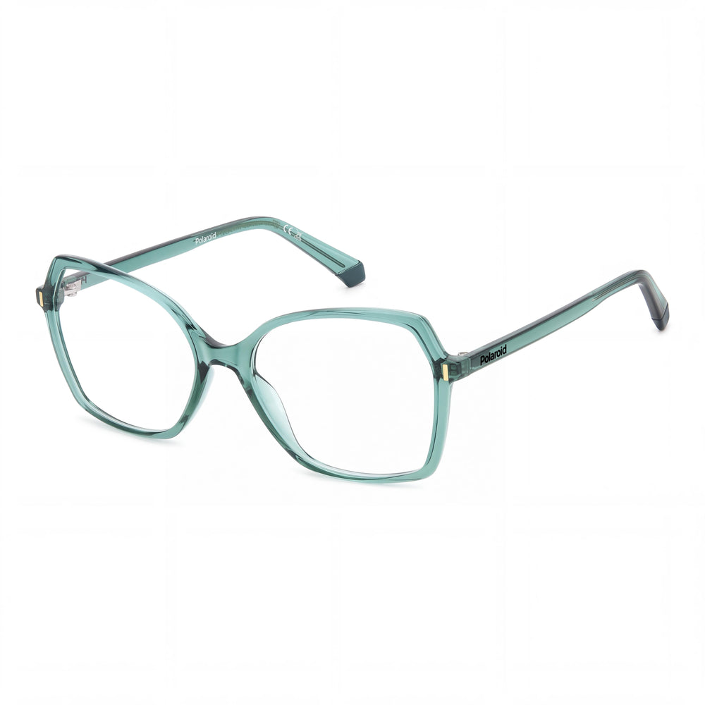 Polaroid D525 Green Butterfly Eyeglasses for Women, ECO POLYAMIDE frame