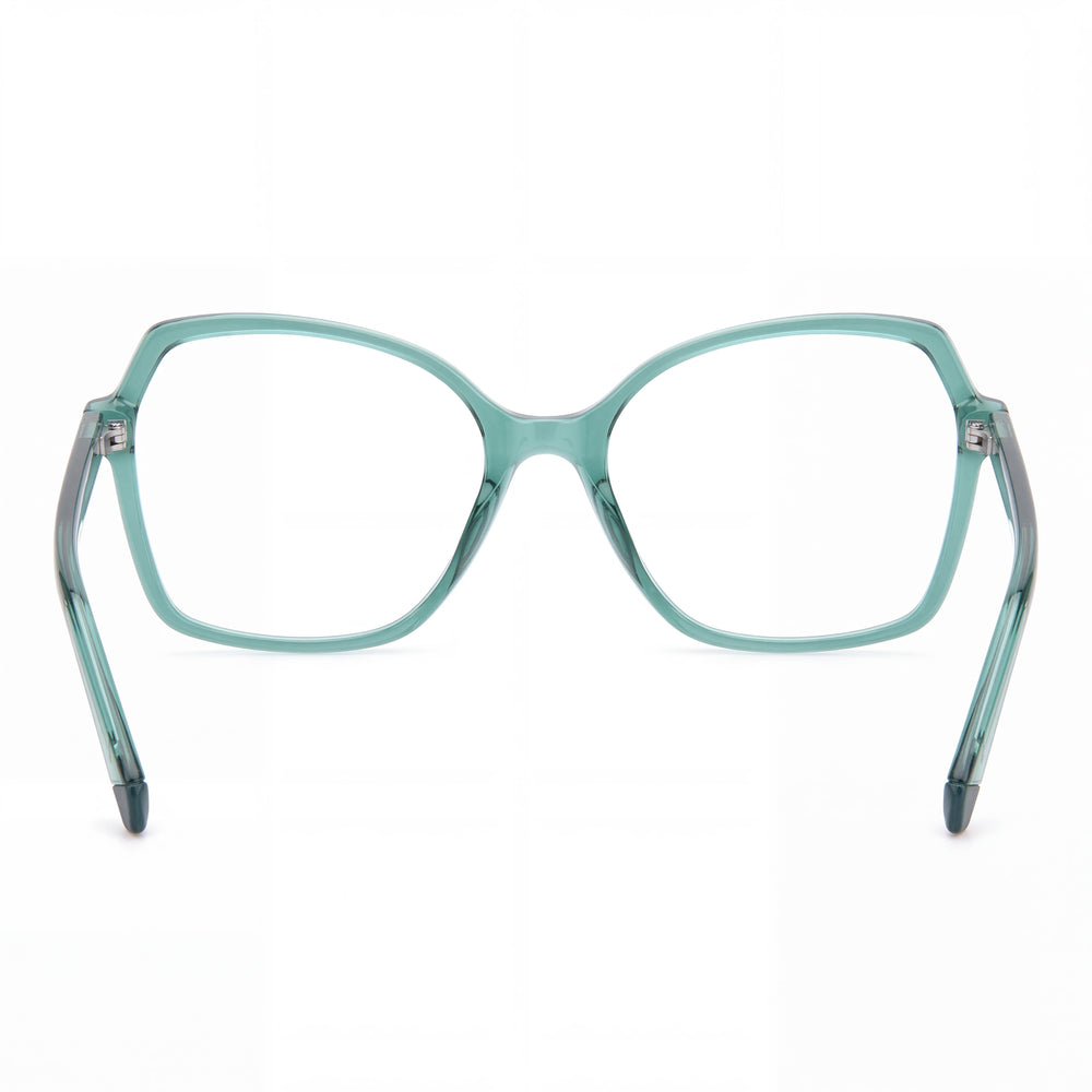 Polaroid D525 Butterfly Eyeglasses Women — side view, Green ECO POLYAMIDE temples
