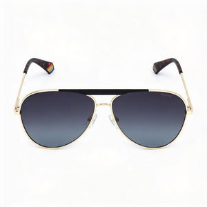Polaroid Aviator Sunglasses Unisex — front view, Alloy Steel frame