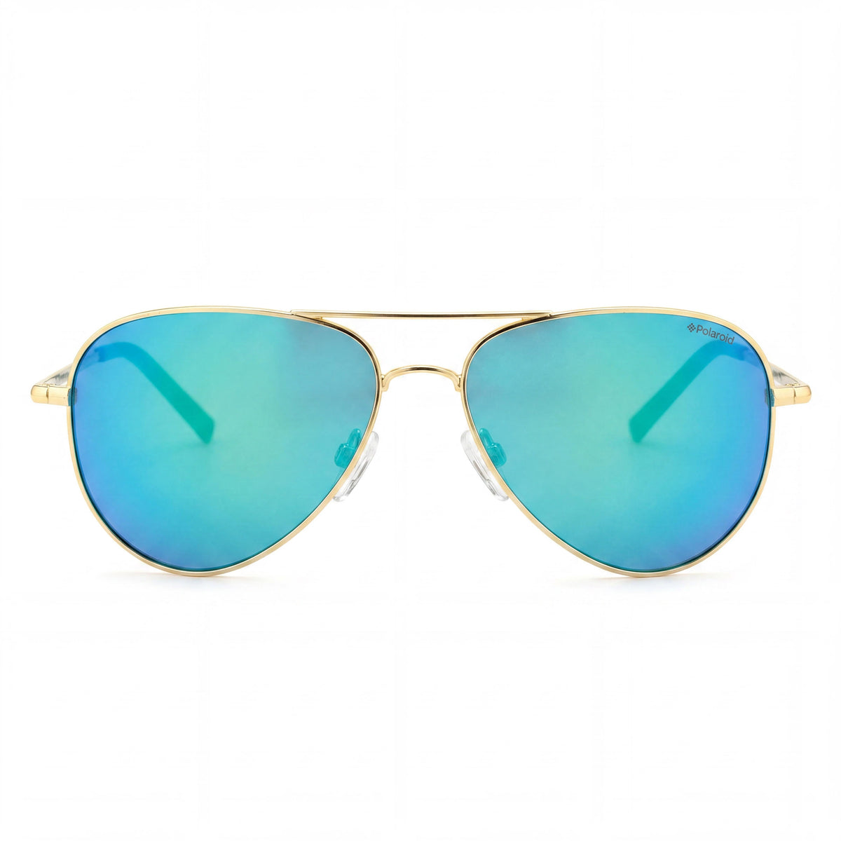 Polaroid Gold Gray Aviator Sunglasses for Men, 54mm, Photo 2
