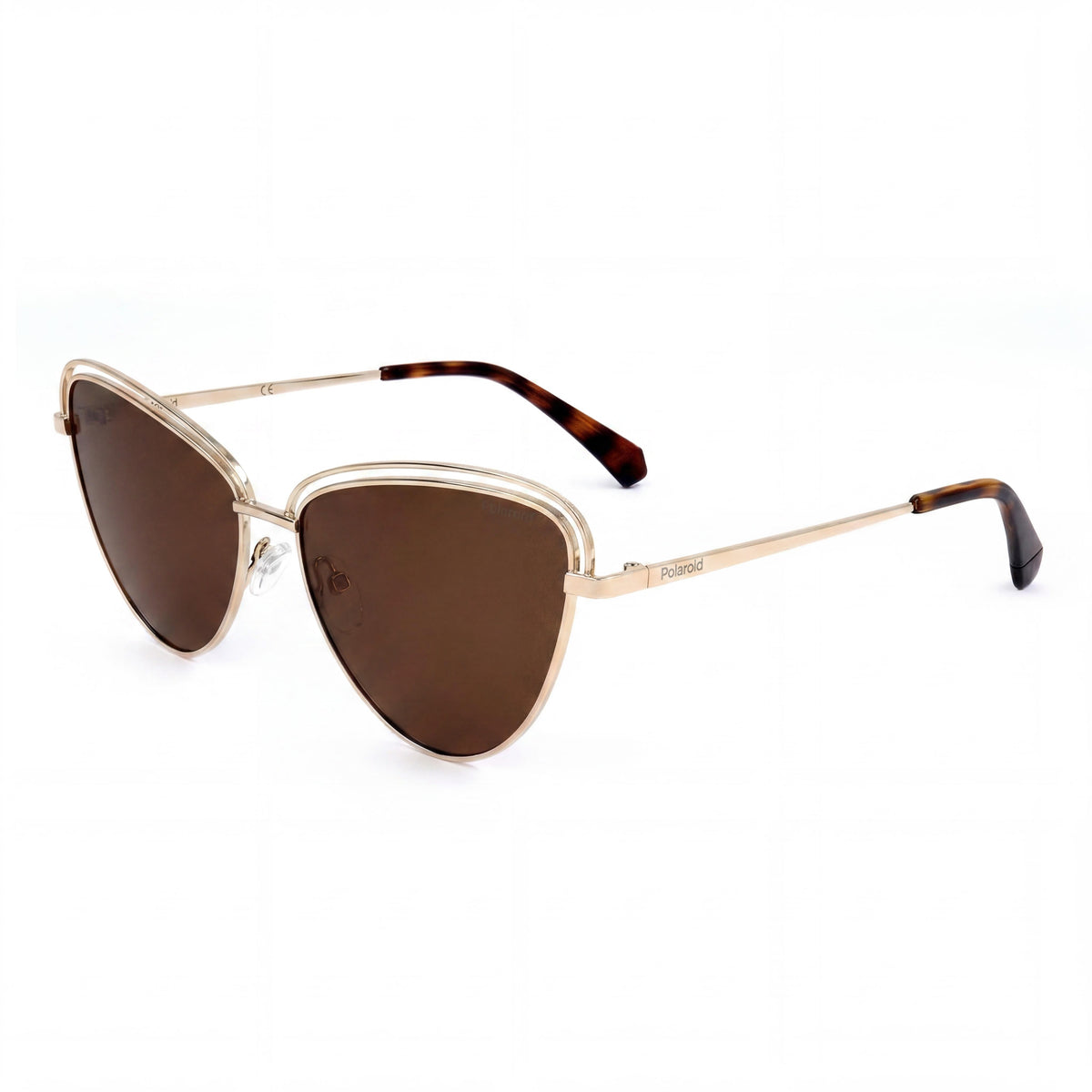Gafas de sol rectangulares doradas para hombre Polaroid, 57 mm, Photo 1
