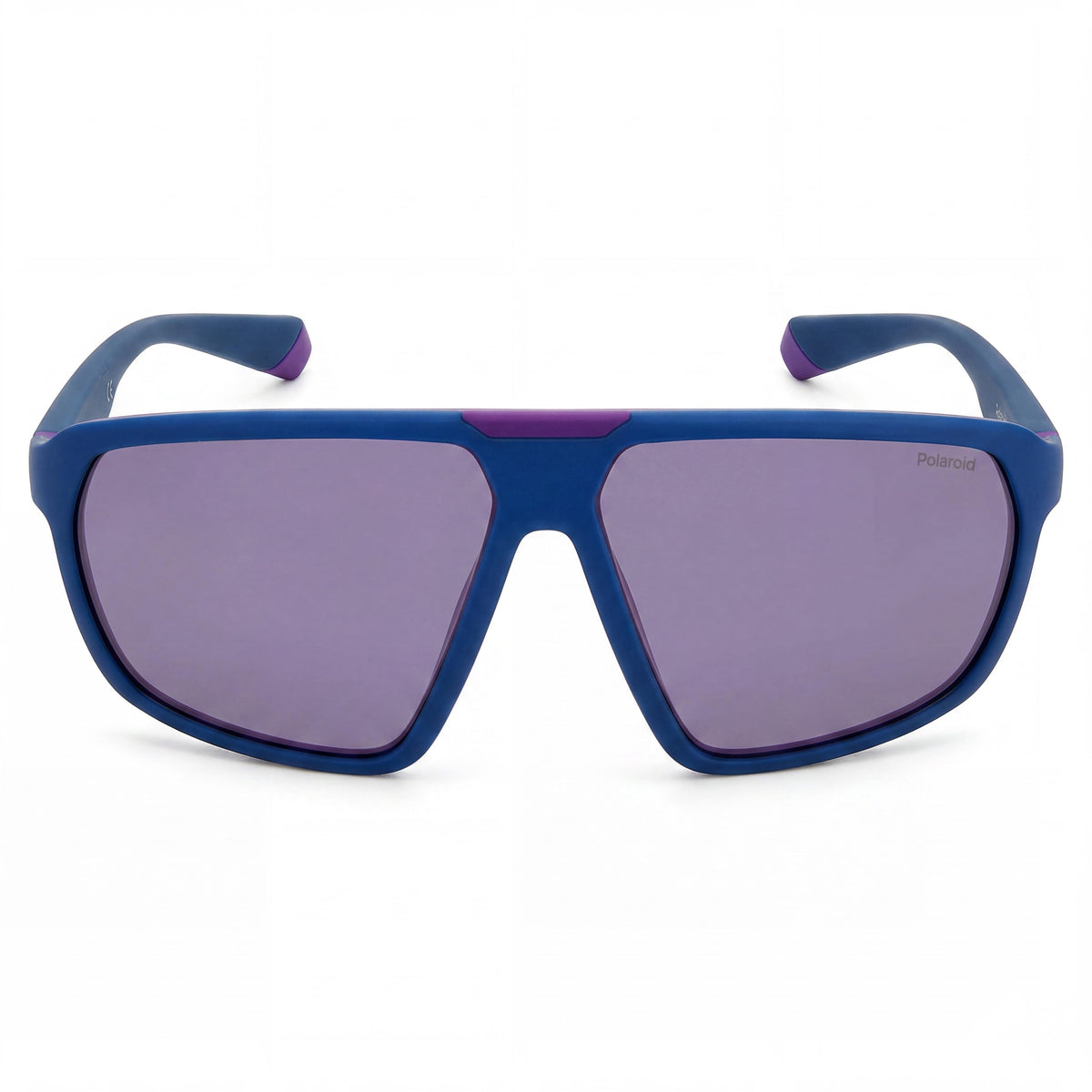 Polaroid Modern Matte Black Violet Shield Sunglasses for Men, 61mm, Photo 2