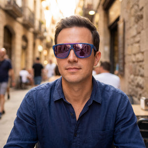 Polaroid Modern Blue Sunglasses Men — lifestyle wear, market mornings and street strolls