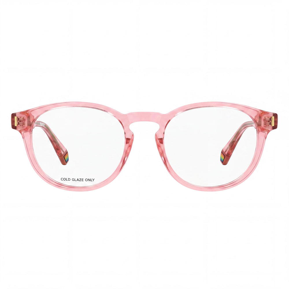 Polaroid Round Eyeglasses Unisex — front view, Injected