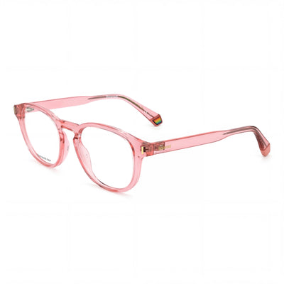 Polaroid Pink Round Eyeglasses Unisex, Injected frame
