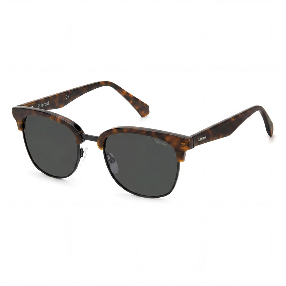 Polaroid PLD 2114/S/X Havana Rectangle Sunglasses Unisex, Havana Black lens