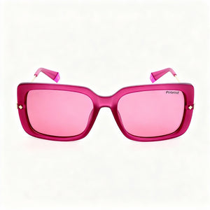Polaroid Pld 4075/S Rectangle Sunglasses for Women — front view, Plastic frame