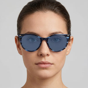 Polaroid Pld 4107/S Cat Eye Sunglasses for Women — interior view, ECO POLYAMIDE lens detail