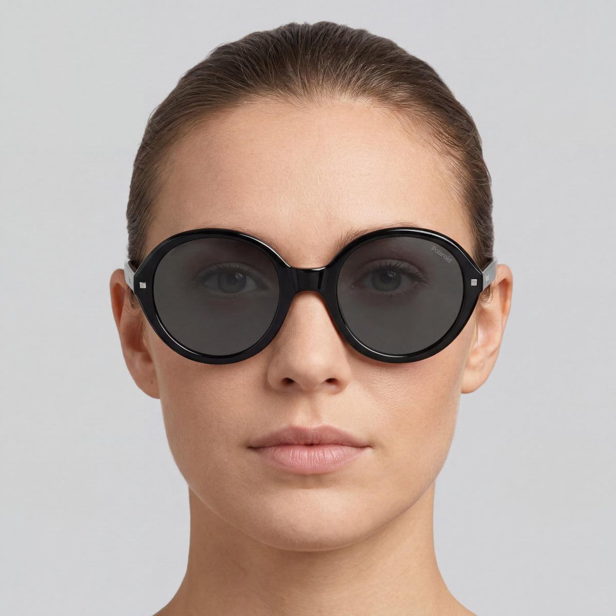 Gafas de sol redondas para mujer Polaroid Pld 4114/S/X negras/grises, 54 mm, Photo 5
