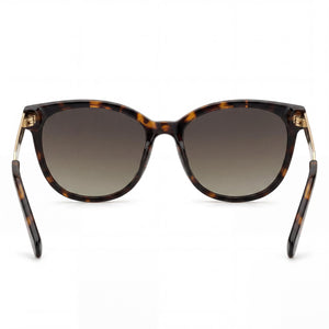 Polaroid Pld 4125/G/S Cat Eye Sunglasses Women — side view, Non-Polarized Brown Shaded lens