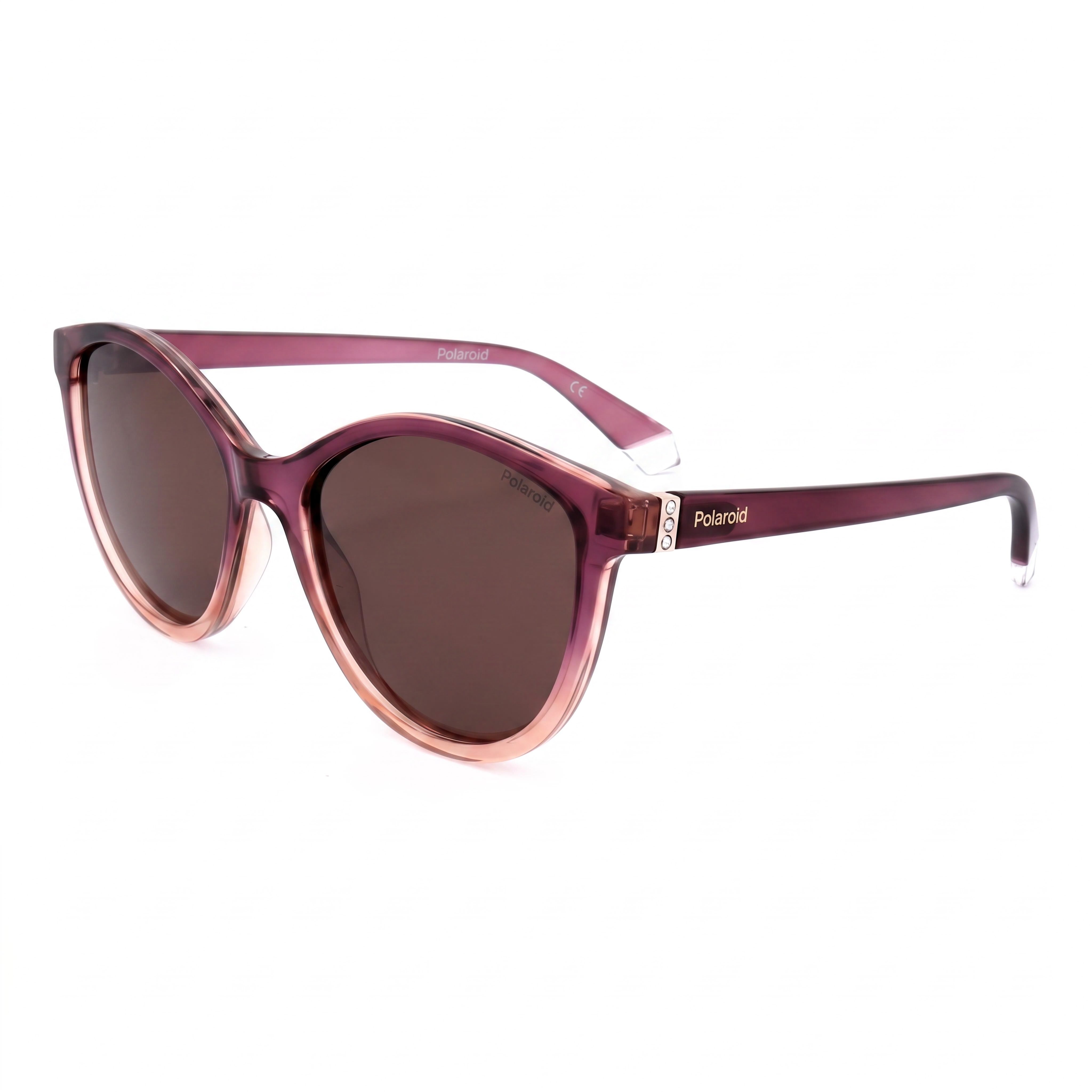 Polaroid PLD 4133/S/X Violet Beige Cat Eye Sunglasses for Women, 55mm, Photo 1