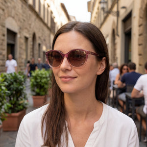 Polaroid PLD 4133/S/X Violet Beige Sunglasses Women — lifestyle wear, driving and weekend outings