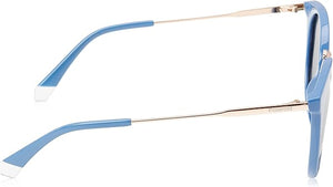 Polaroid PLD 4146/S/X MVU Cat Eye Sunglasses Women — side view, Polarized Gray lens