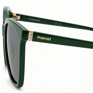Polaroid PLD 4155/S/X Square Sunglasses Women — side view, Polarized Gray lens