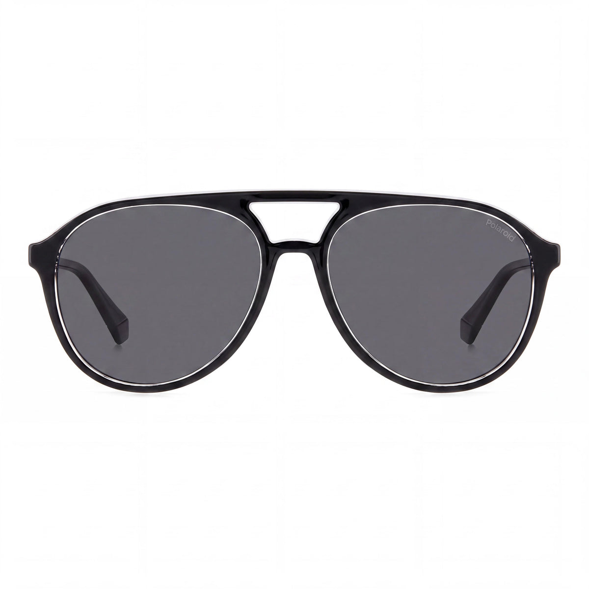 Polaroid PLD 4162/S Black Dark Gray Aviator Sunglasses Unisex, 56mm, Photo 2