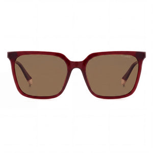 Polaroid Pld 4163/S Rectangle Sunglasses for Women — front view, Polycarbonate frame