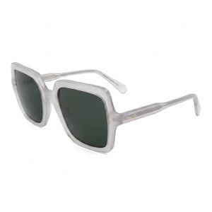 Polaroid PLD 4165/S/X Gray Rectangle Sunglasses for Women, Green lens