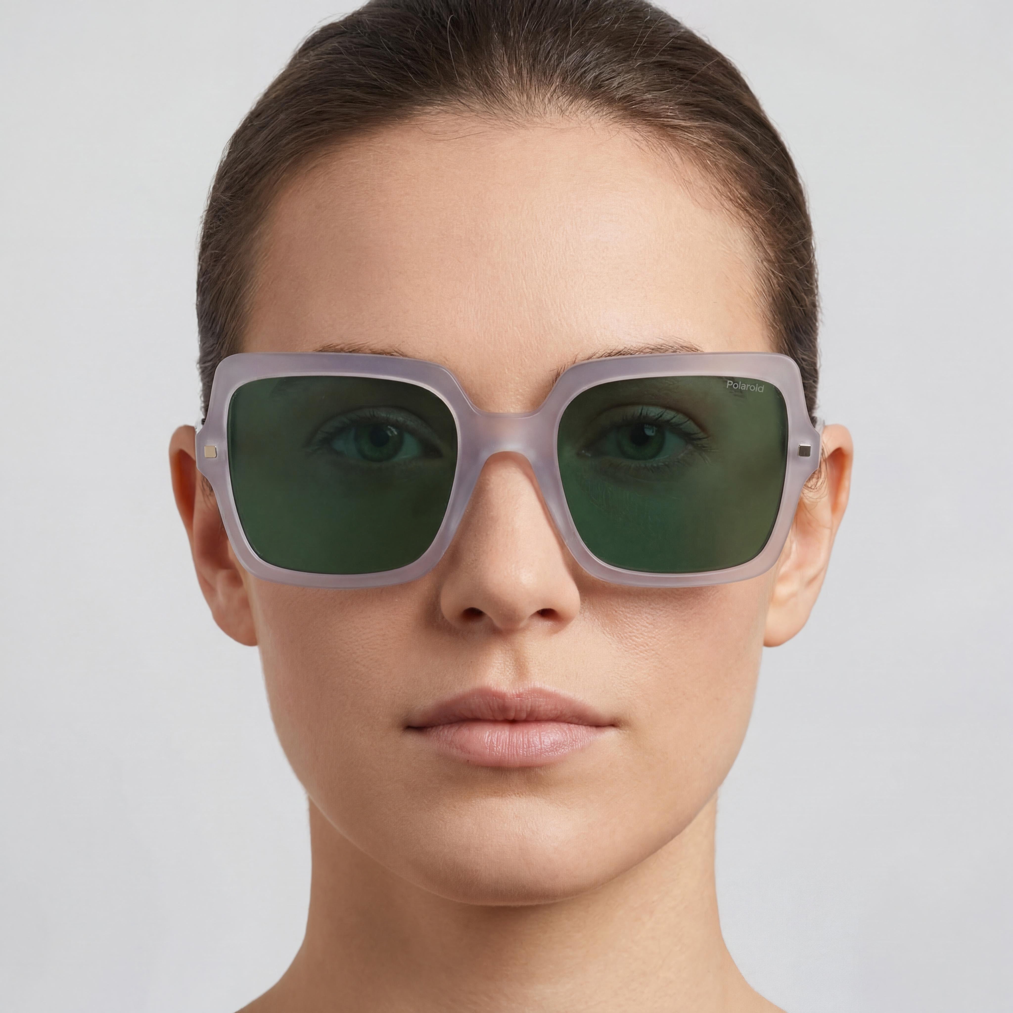 Polaroid PLD 4165/S/X Grey Rectangle Sunglasses for Women, 55mm, Photo 4