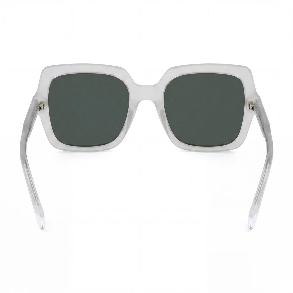Polaroid PLD 4165/S/X Rectangle Sunglasses Women — side view, Polarized Green lens