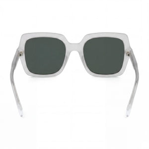 Polaroid PLD 4165/S/X Rectangle Sunglasses Women — side view, Polarized Green lens